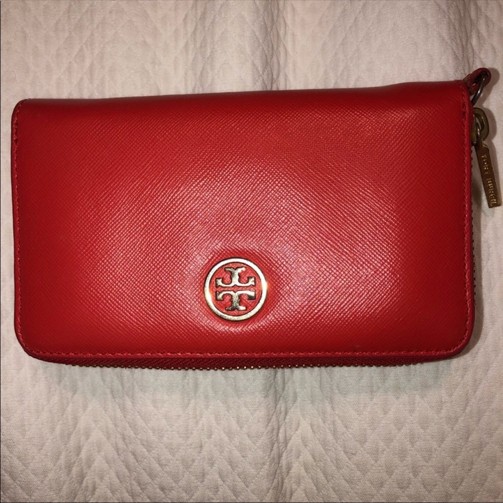 Tory Burch Red-Poppy Wallet